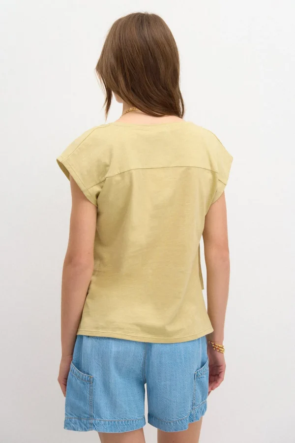 Best Tina. Camiseta de algodón Mujer Camisetas Y Tops