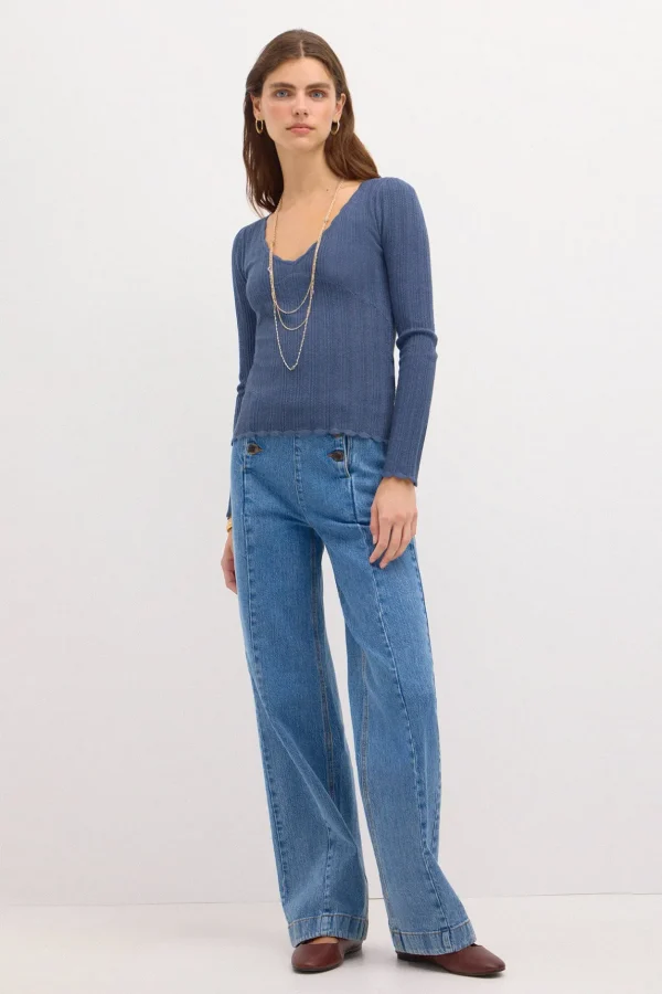 Store Titiana. Jersey escote pico Mujer Jerséis Y Cárdigans