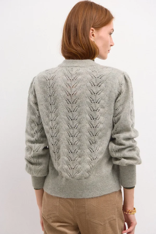 Cheap Tiziana. Chaqueta de punto calados Mujer Jerséis Y Cárdigans