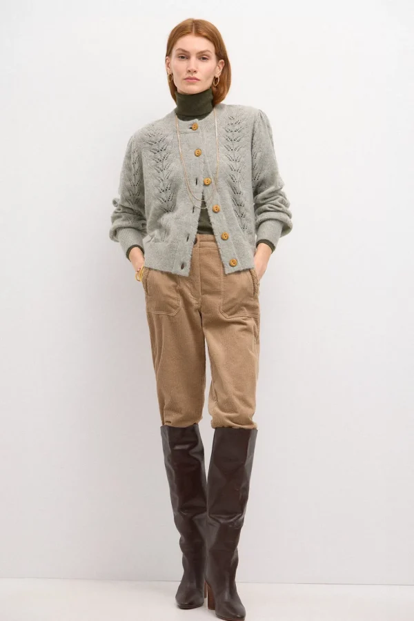 Cheap Tiziana. Chaqueta de punto calados Mujer Jerséis Y Cárdigans