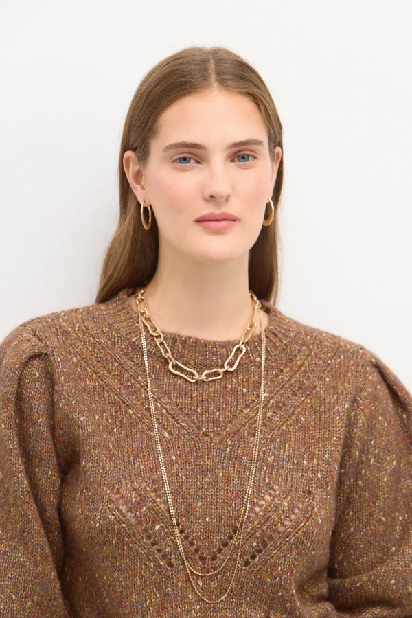Store Tomasa. Jersey de punto hilo metalizado Mujer Jerséis Y Cárdigans