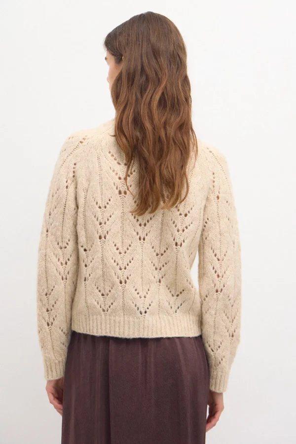 New Tricia. Chaqueta de punto calado Mujer Jerséis Y Cárdigans