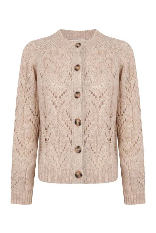 New Tricia. Chaqueta de punto calado Mujer Jerséis Y Cárdigans
