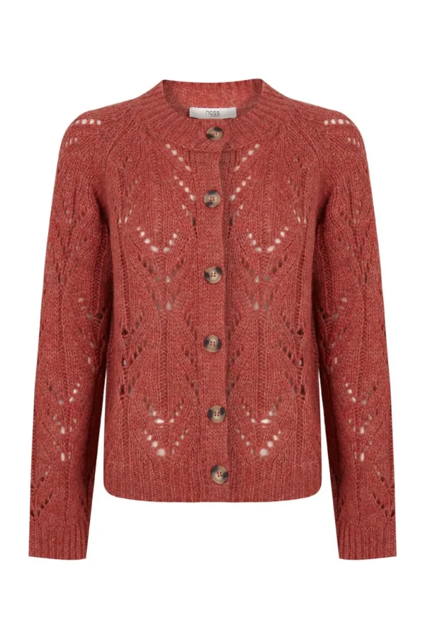 Outlet Tricia. Chaqueta de punto calado Mujer Jerséis Y Cárdigans