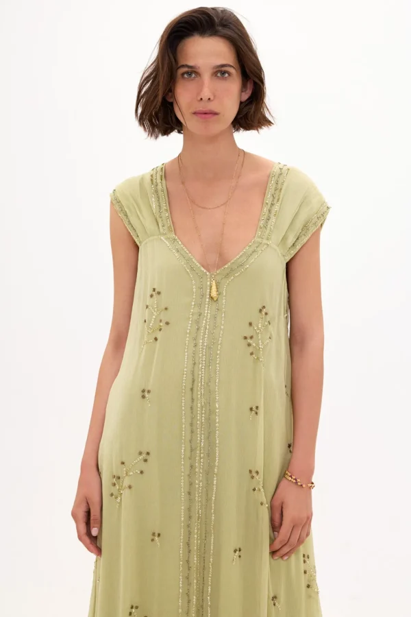 Hot Valvanera. Vestido bordado. Mujer Vestidos Y Monos