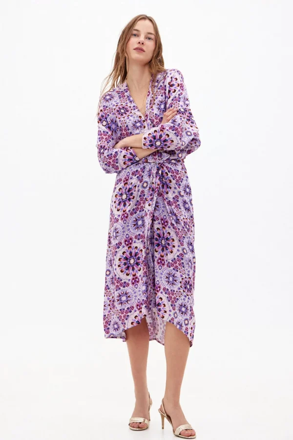 Store Vivian. Vestido midi estampado Mujer Vestidos Y Monos